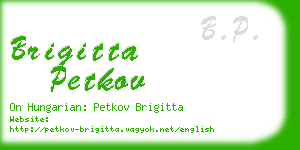 brigitta petkov business card